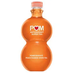 POM Wonderful Antioxidant Super Tea, Pomegranate Peach Passion White Tea, 48 fl oz