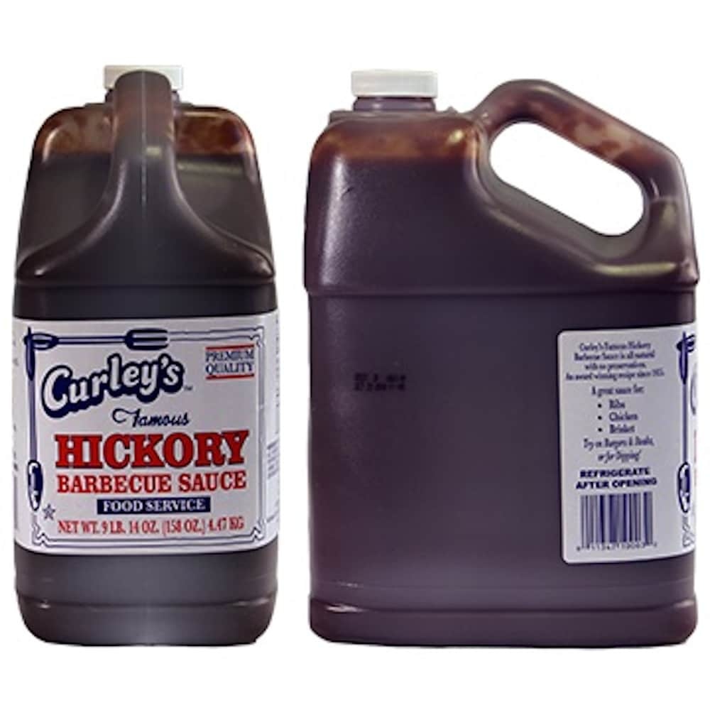 slide 1 of 1, Curley's Famous Gluten Free Hickory Barbecue Sauce, 158 oz