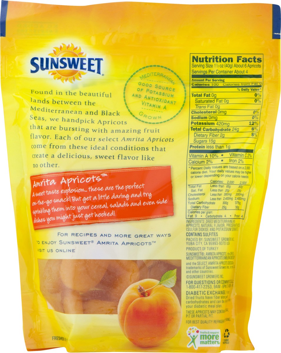 slide 6 of 11, Sunsweet Mediterranean Plump & Sweet Apricots 6 oz, 6 oz