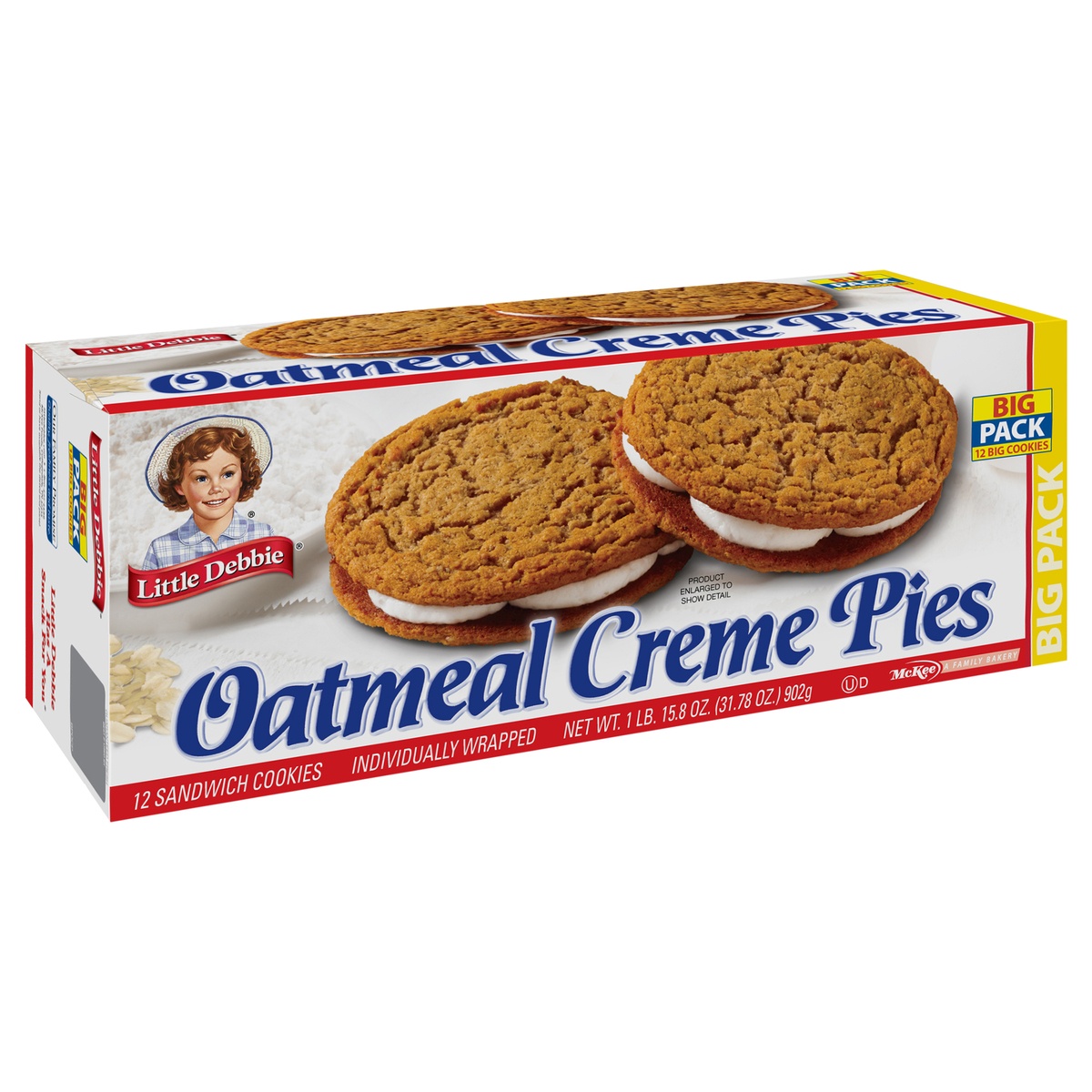 slide 2 of 11, Little Debbie Oatmeal Creme Pies, 12 ct