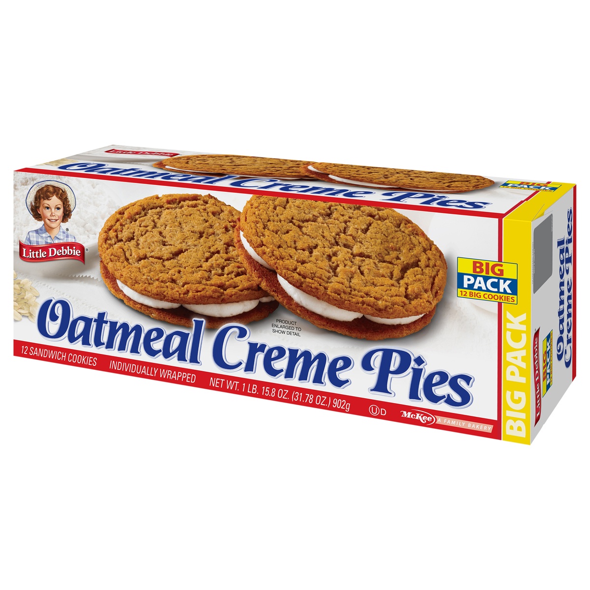 slide 3 of 11, Little Debbie Oatmeal Creme Pies, 12 ct
