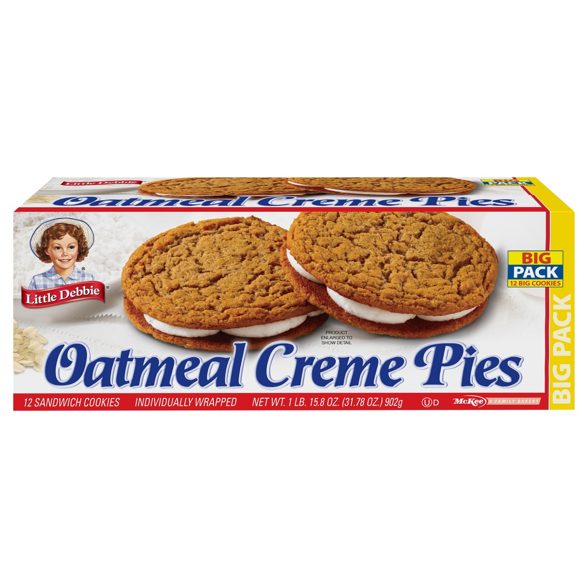 slide 1 of 11, Little Debbie Oatmeal Creme Pies, 12 ct