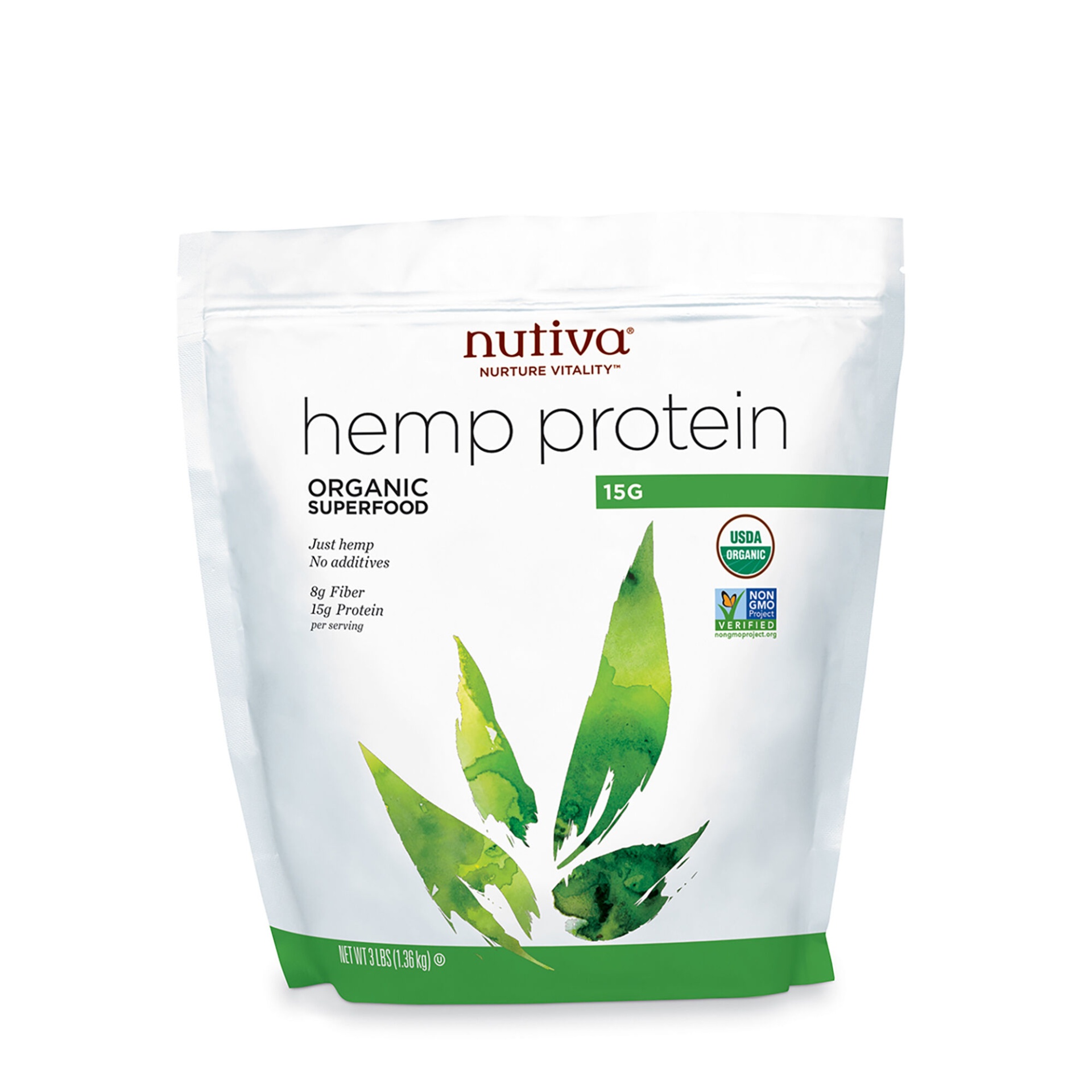 slide 1 of 1, Nutiva Organic Hemp Protein, 3 lb