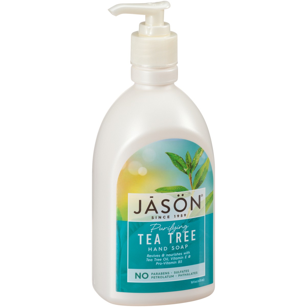 slide 2 of 8, Jason Satin Soap For Hands and Face Tea Tree - 16 Oz, 16 oz