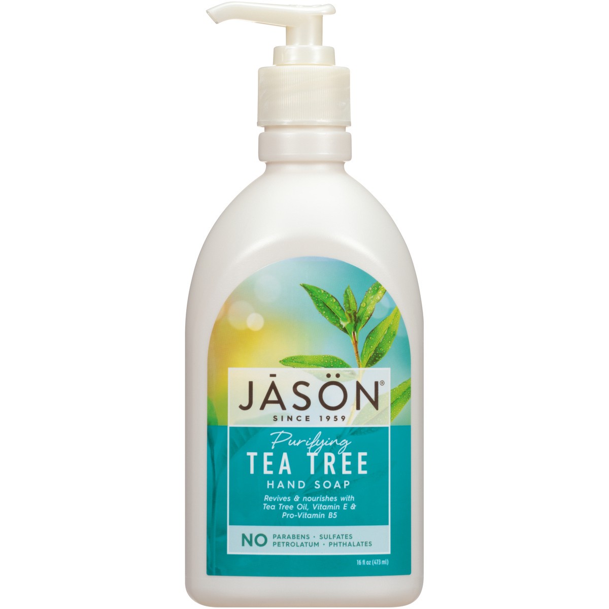 slide 1 of 8, Jason Satin Soap For Hands and Face Tea Tree - 16 Oz, 16 oz