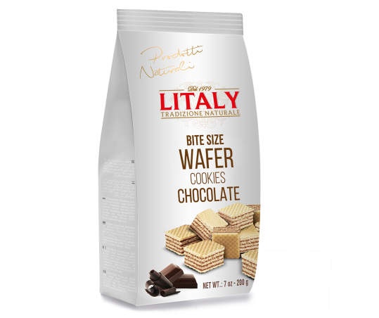 slide 1 of 1, Italione Bite Size Wafers W/ Cocoa, 7 oz