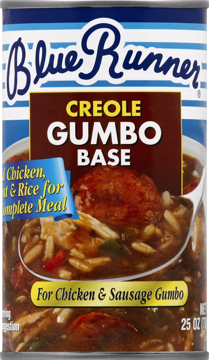 slide 2 of 2, Blue Runner Creole Chicken and Sausage Gumbo Base Can, 25 oz