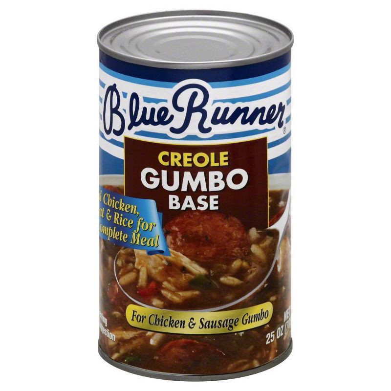 slide 1 of 2, Blue Runner Creole Chicken and Sausage Gumbo Base Can, 25 oz