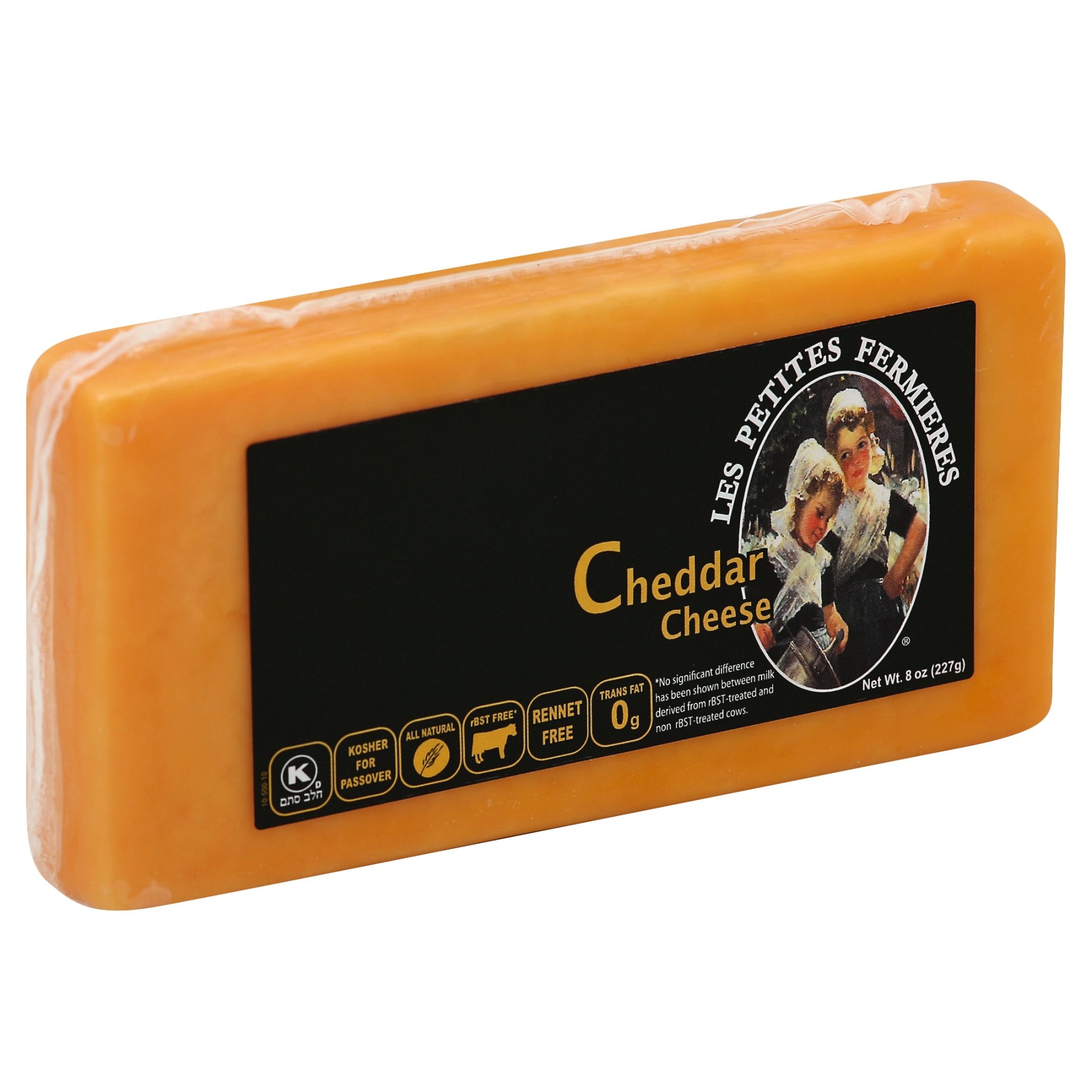 slide 1 of 1, Les Petites Fermieres Mild Cheddar Cheese, 8 oz