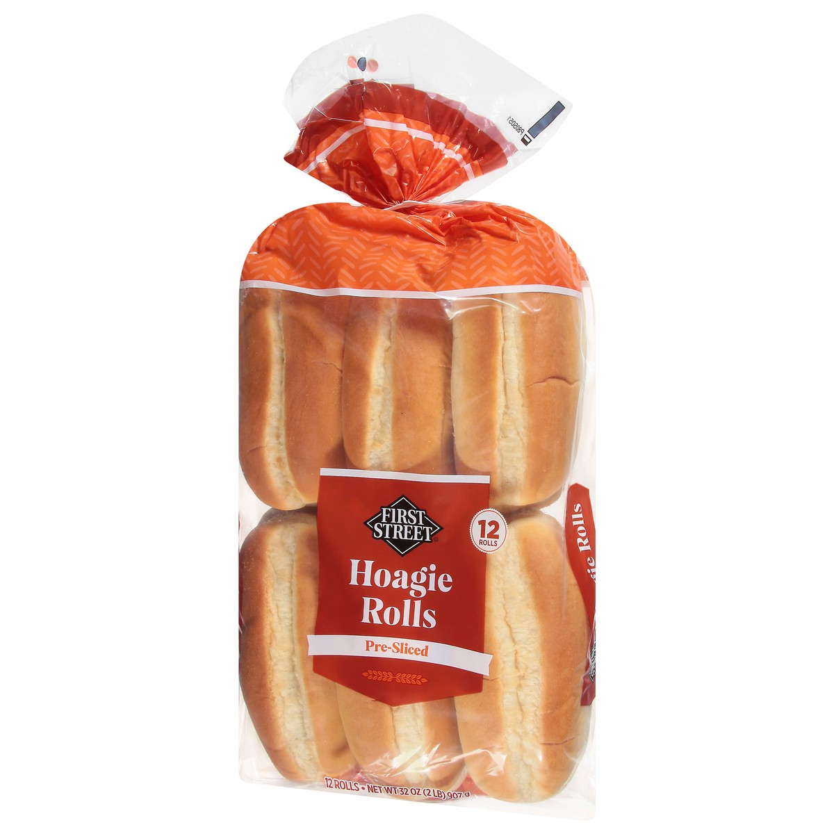 slide 12 of 14, First Street Hoagie Rolls Pre-Sliced, 32 oz