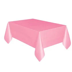 Unique Industries Lovely Pink Plastic Tablecover