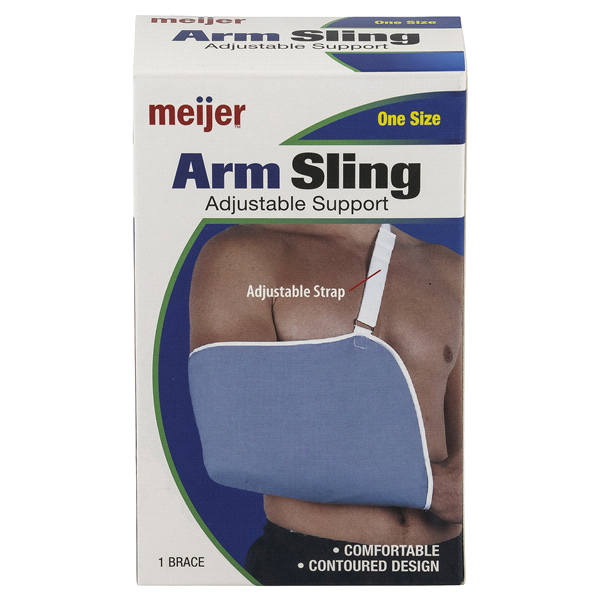 slide 1 of 3, Meijer Arm Sling, One Size, 1 ct