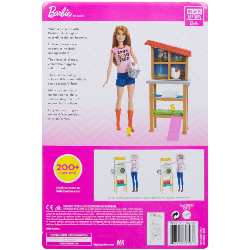 barbie chicken farmer doll & playset stores