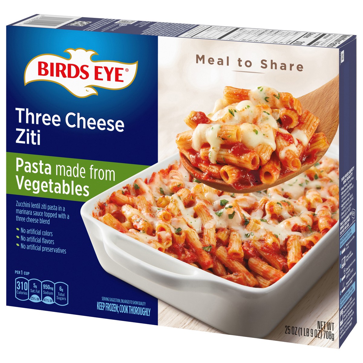 slide 4 of 14, Birds Eye Three Cheese Ziti 25 oz, 25 oz