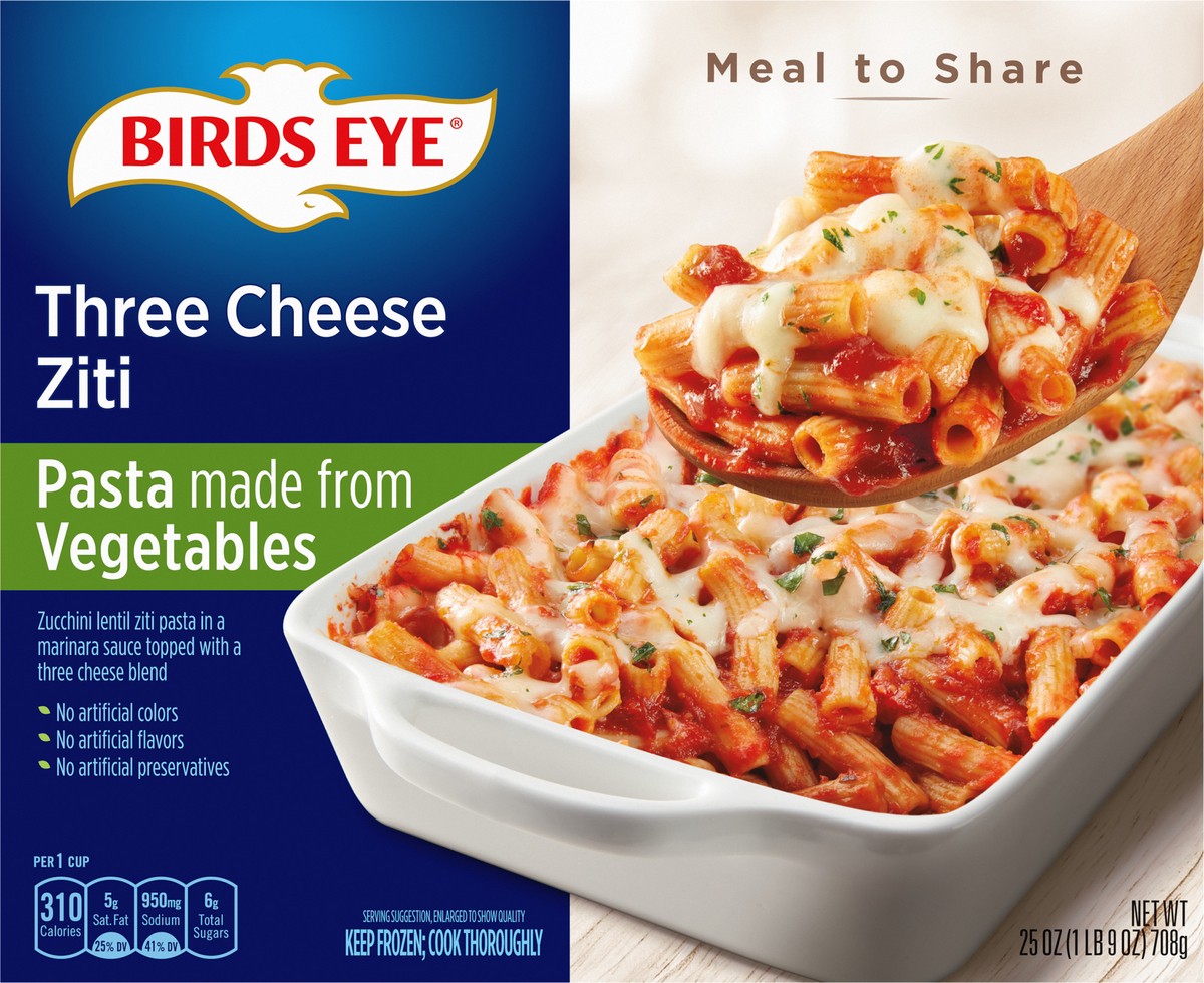 slide 13 of 14, Birds Eye Three Cheese Ziti 25 oz, 25 oz