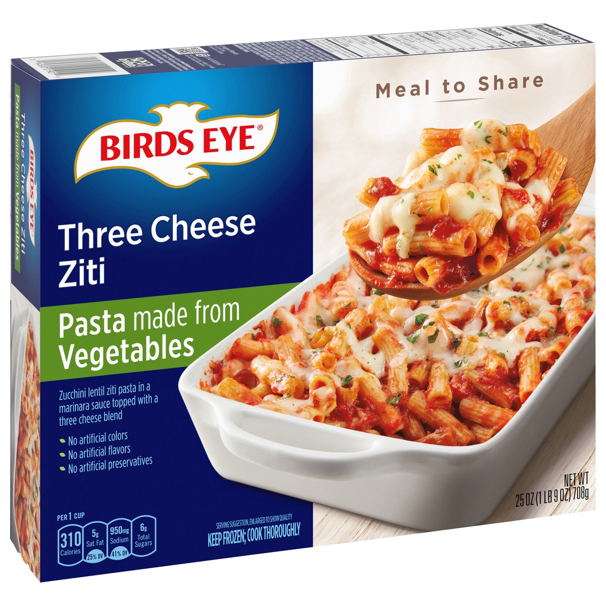 slide 7 of 14, Birds Eye Three Cheese Ziti 25 oz, 25 oz