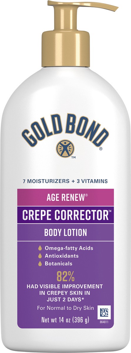 slide 4 of 5, Gold Bond Age Renew Crepe Corrector Body Lotion 14 oz, 14 oz