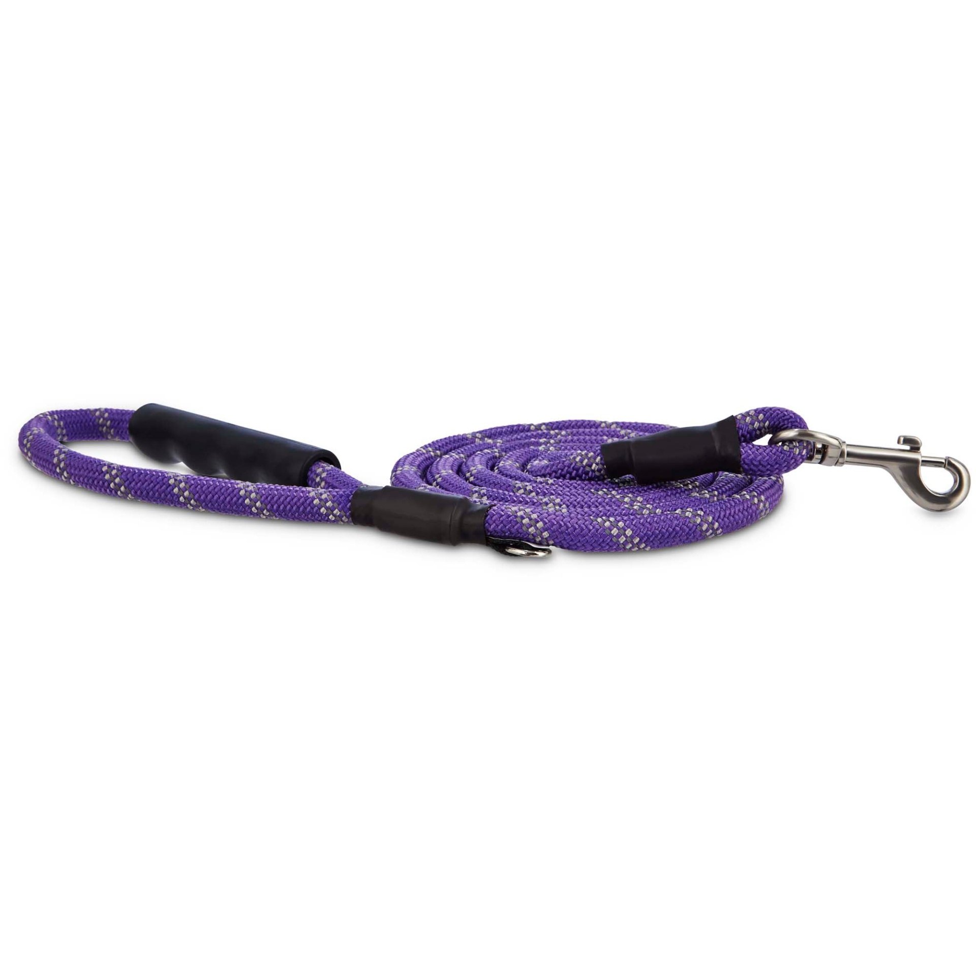 slide 1 of 1, Good2Go Reflective Braided Rope Leash in Purple, 1 ct