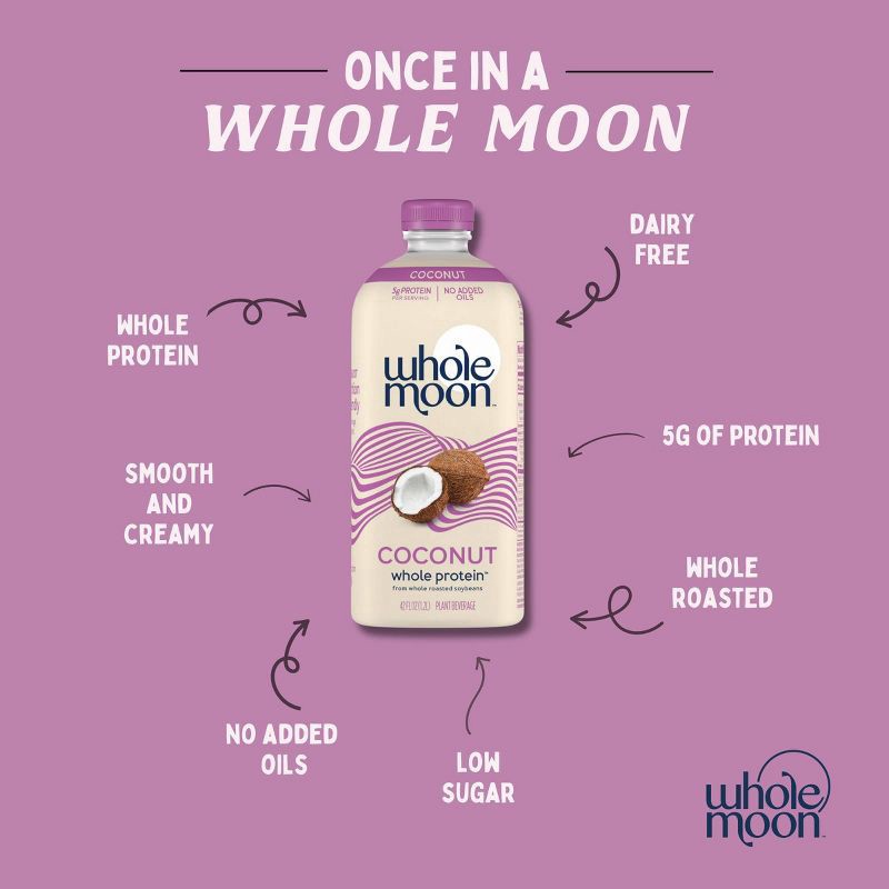 slide 6 of 7, Whole Moon Plant Based Coconut Milk - 42 fl oz, 42 fl oz