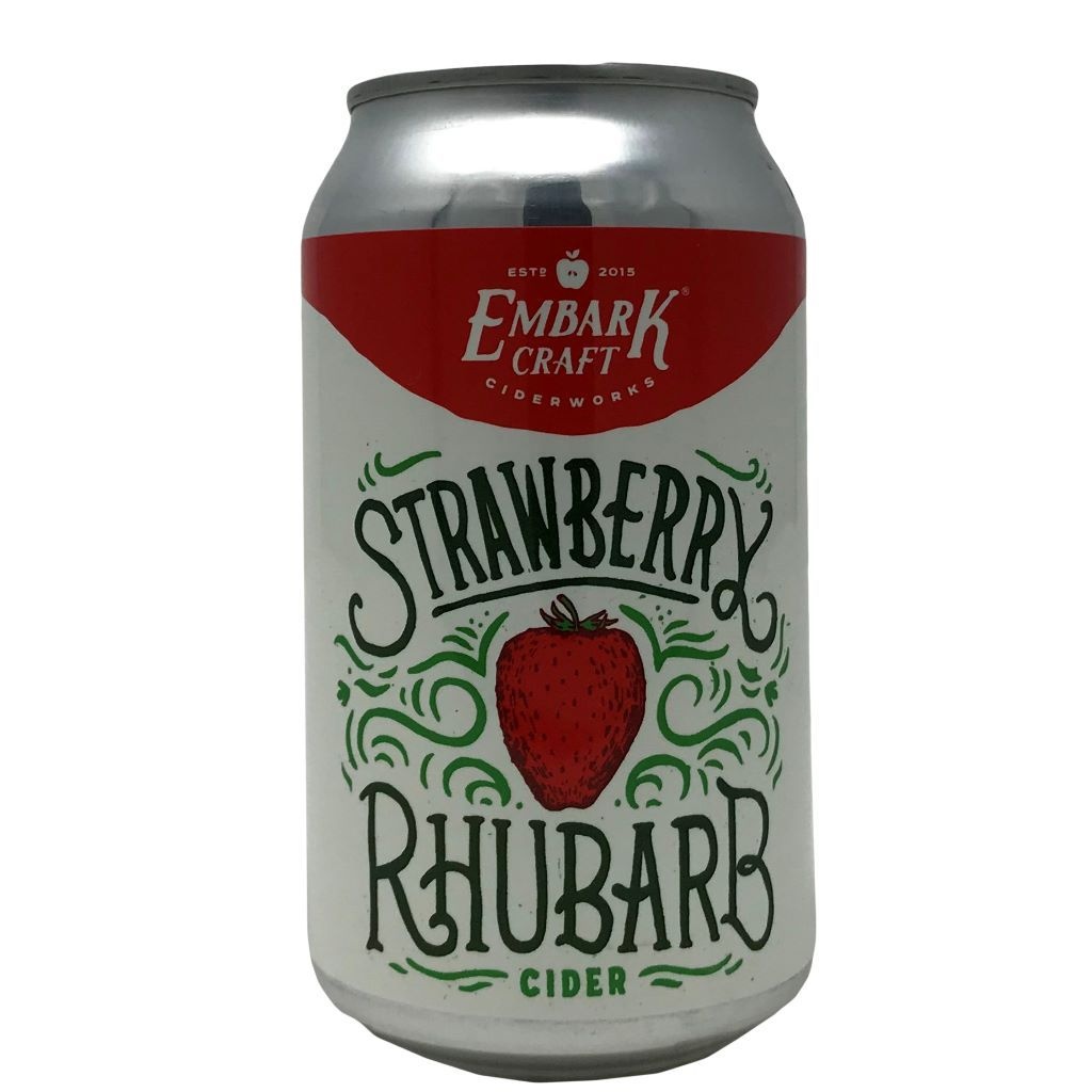 slide 1 of 1, Embark Strawberry Rhubarb Cider Single, 12 fl oz