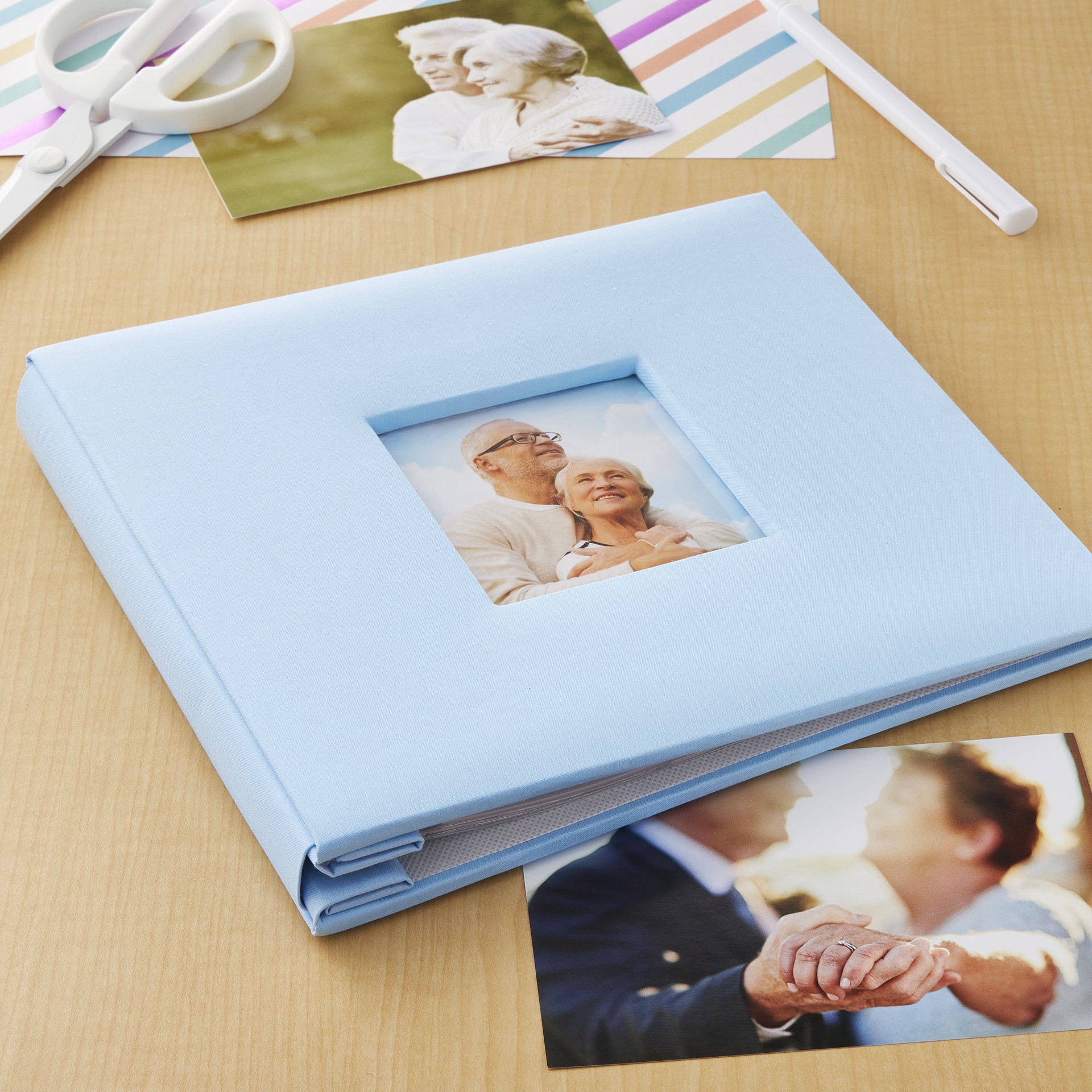 slide 3 of 4, 8" X 8" Cloth Scrapbook Album By Recollections, 8 in x 8 in