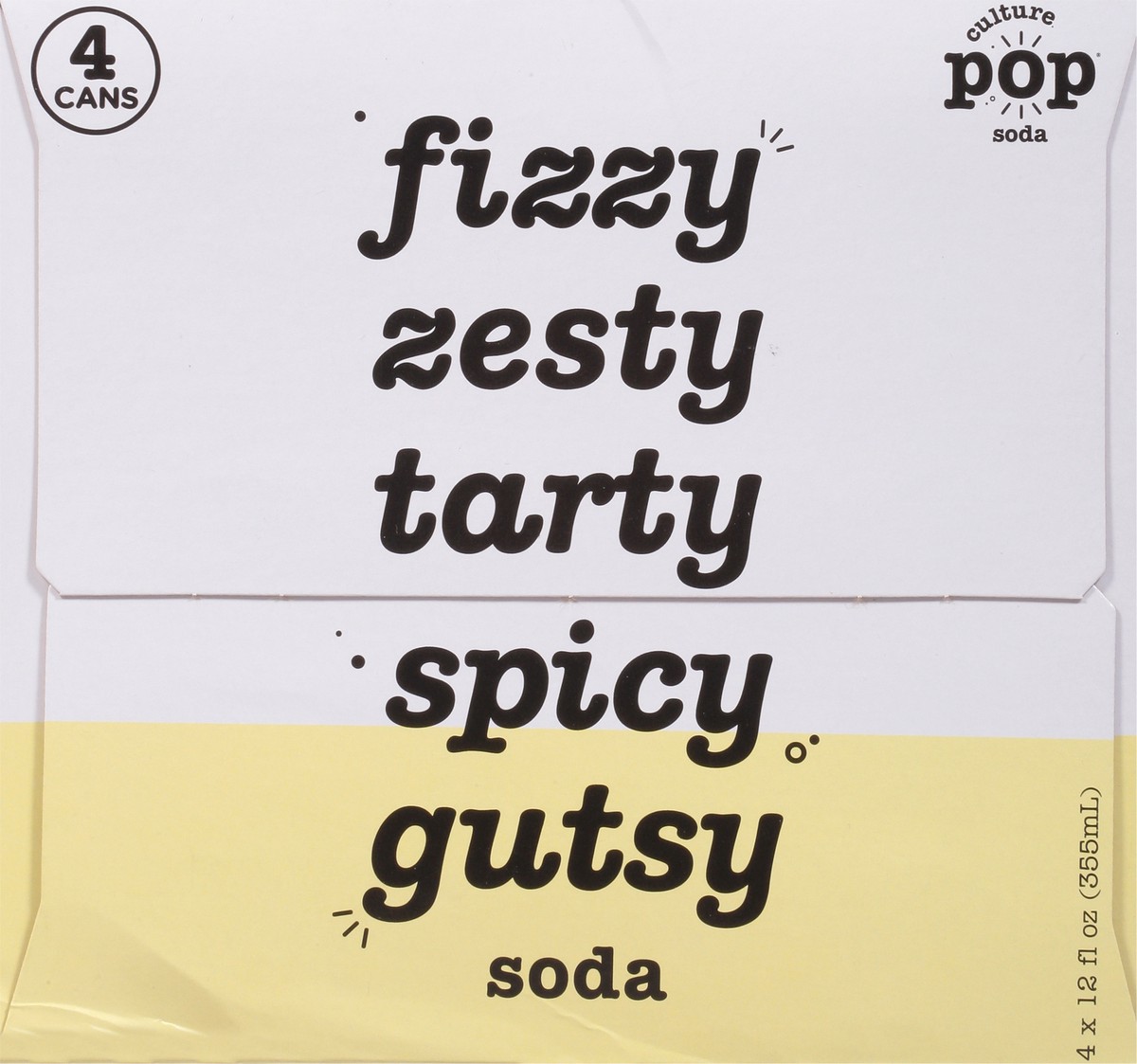 slide 8 of 9, Culture Pop Ginger Lemon & Turmeric Probiotic Soda 4 - 12 fl oz Cans, 4 ct