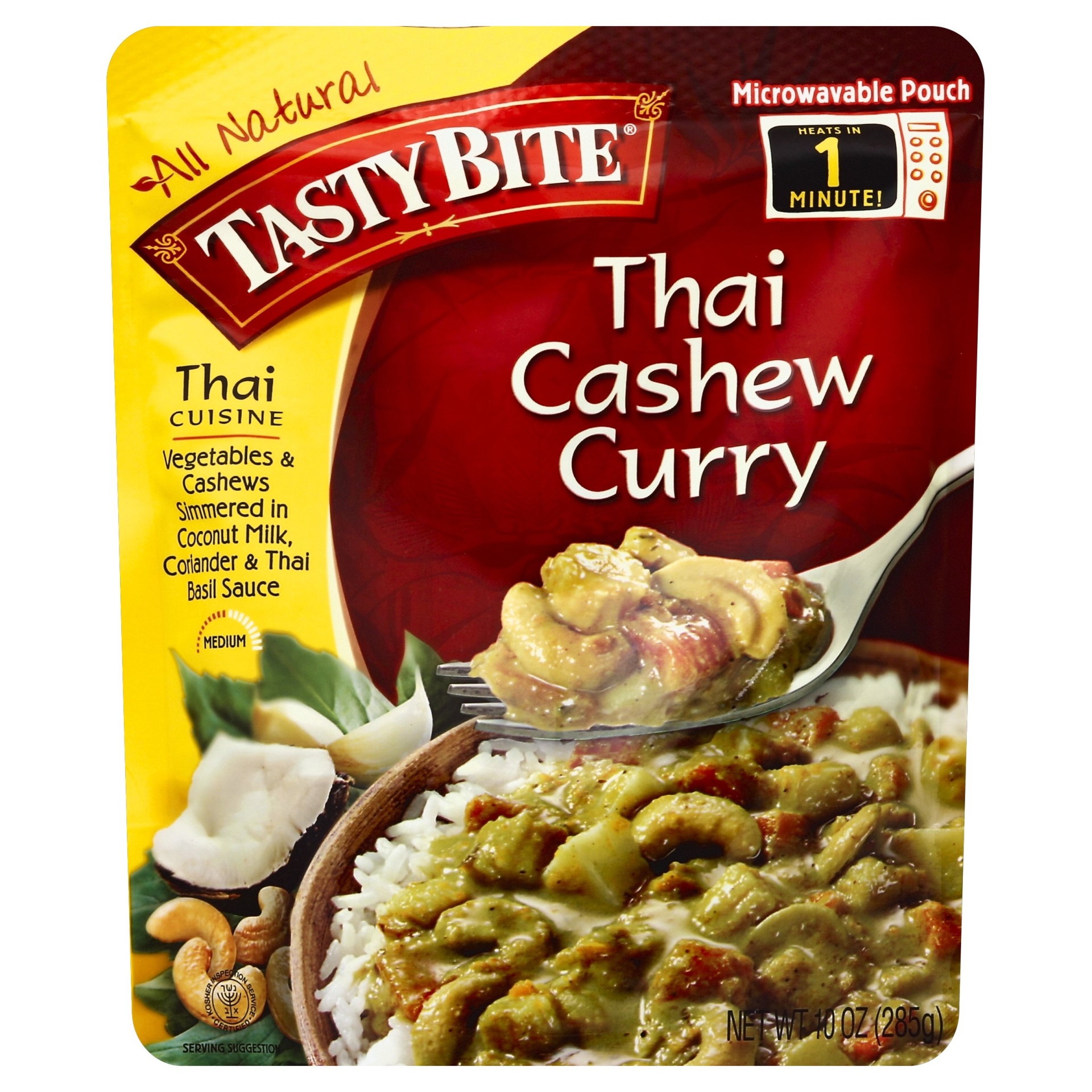 slide 1 of 1, Tasty Bite Thai Cashew Curry, 10 oz