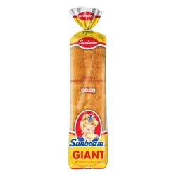 Sunbeam Giant White Bread, Sandwich Bread, 24 oz Loaf