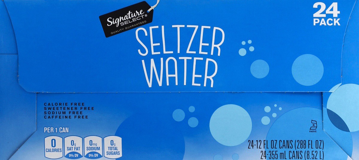 slide 5 of 7, Signature Select Seltzer Water 24 ea, 24 ct