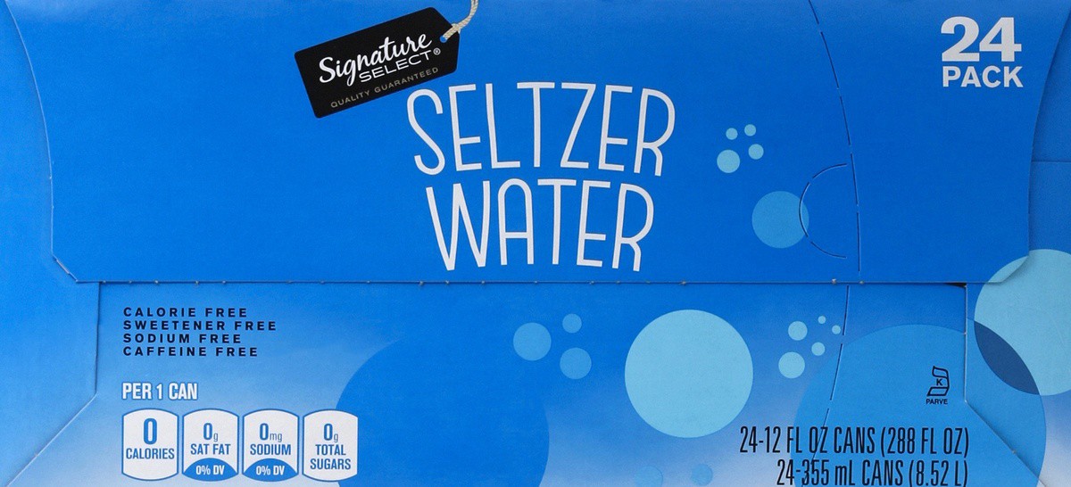 slide 6 of 7, Signature Select Seltzer Water 24 ea, 24 ct