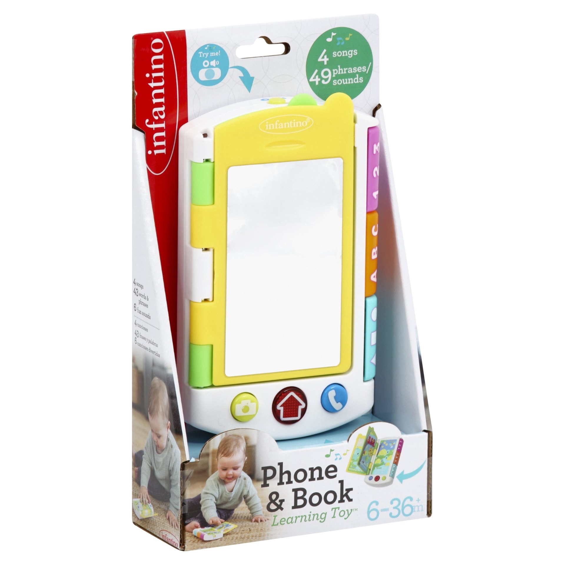 slide 1 of 1, Infantino Phone & Book Learning Toy, 1 ct