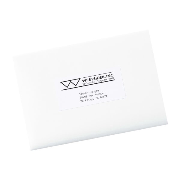 slide 2 of 6, Avery® Shipping Labels For Copiers, 5352, Rectangle, 2"" x 4-1/4"", White, Pack Of 1,000, 1000 ct