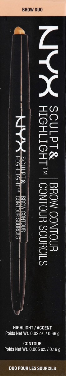 slide 3 of 4, NYX Professional Makeup Sculpt Highlight Brow Contour, 1 ct