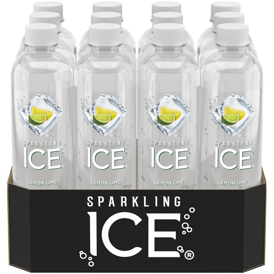 slide 1 of 7, Sparkling ICE Zero Sugar Lemon Lime Sparkling Water 12 - 17 fl oz Bottles, 12 ct