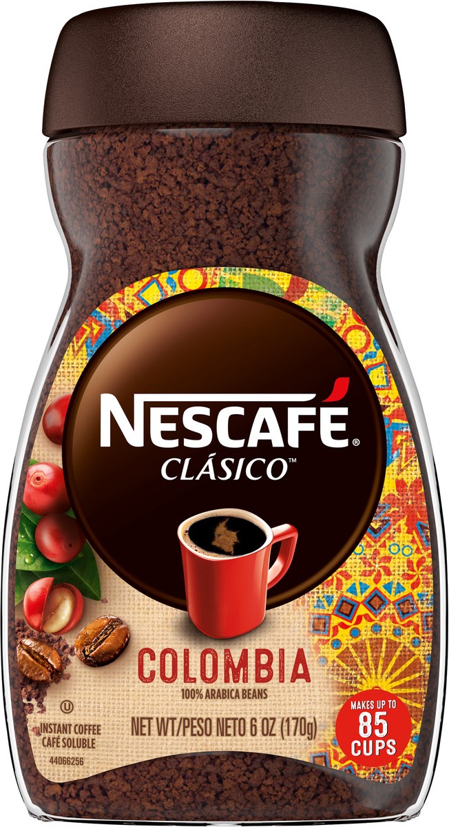slide 4 of 12, Nescafé Clasico 100% Arabica Instant Colombia Coffee 6 oz, 6 oz
