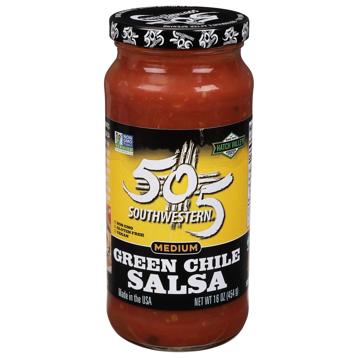 slide 1 of 9, 505 Southwestern Medium Green Chile Salsa 16 oz, 16 oz