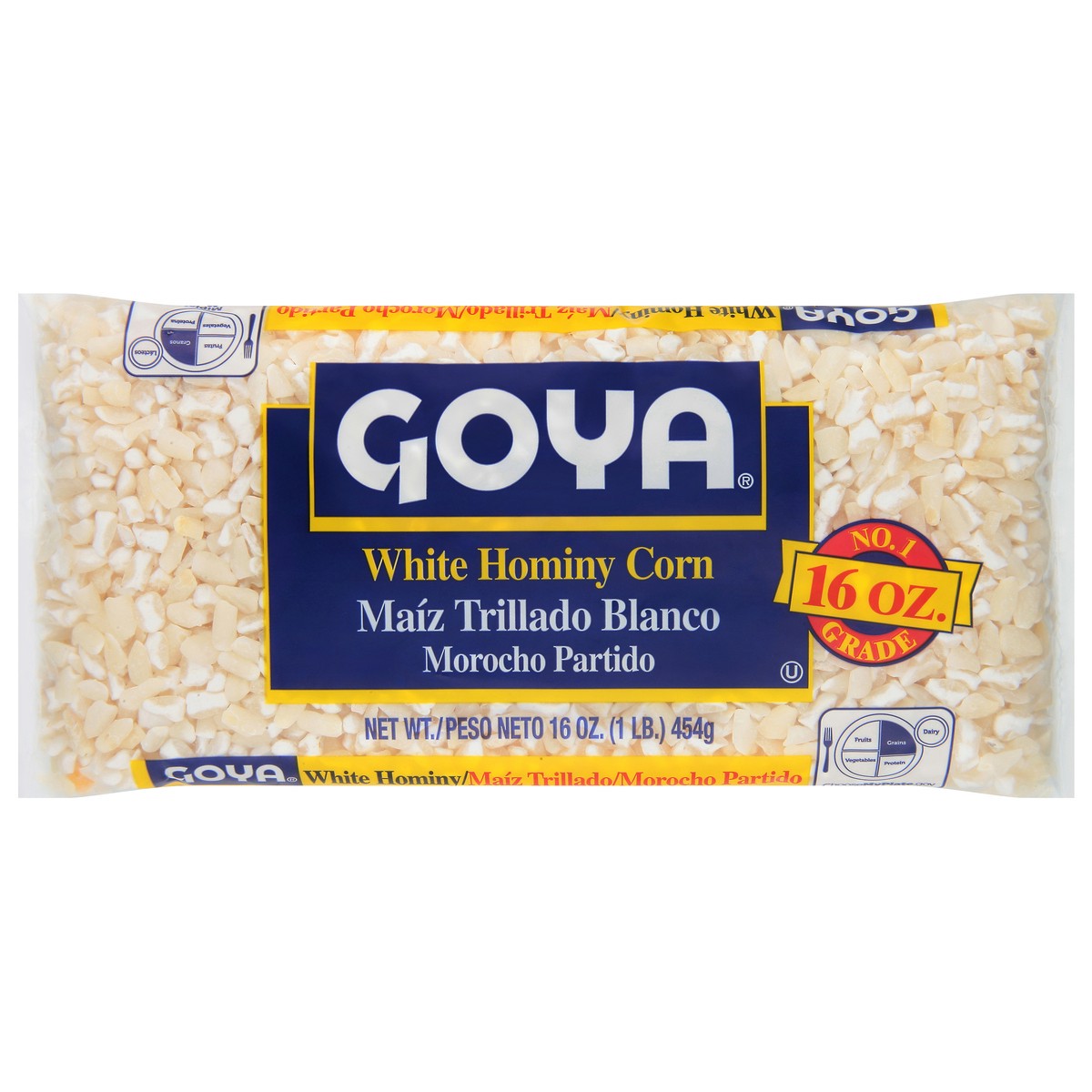 slide 1 of 12, Goya White Hominy Corn 16 oz, 16 oz