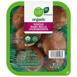 Simple Truth Organic Baby Bella Mushrooms - Whole