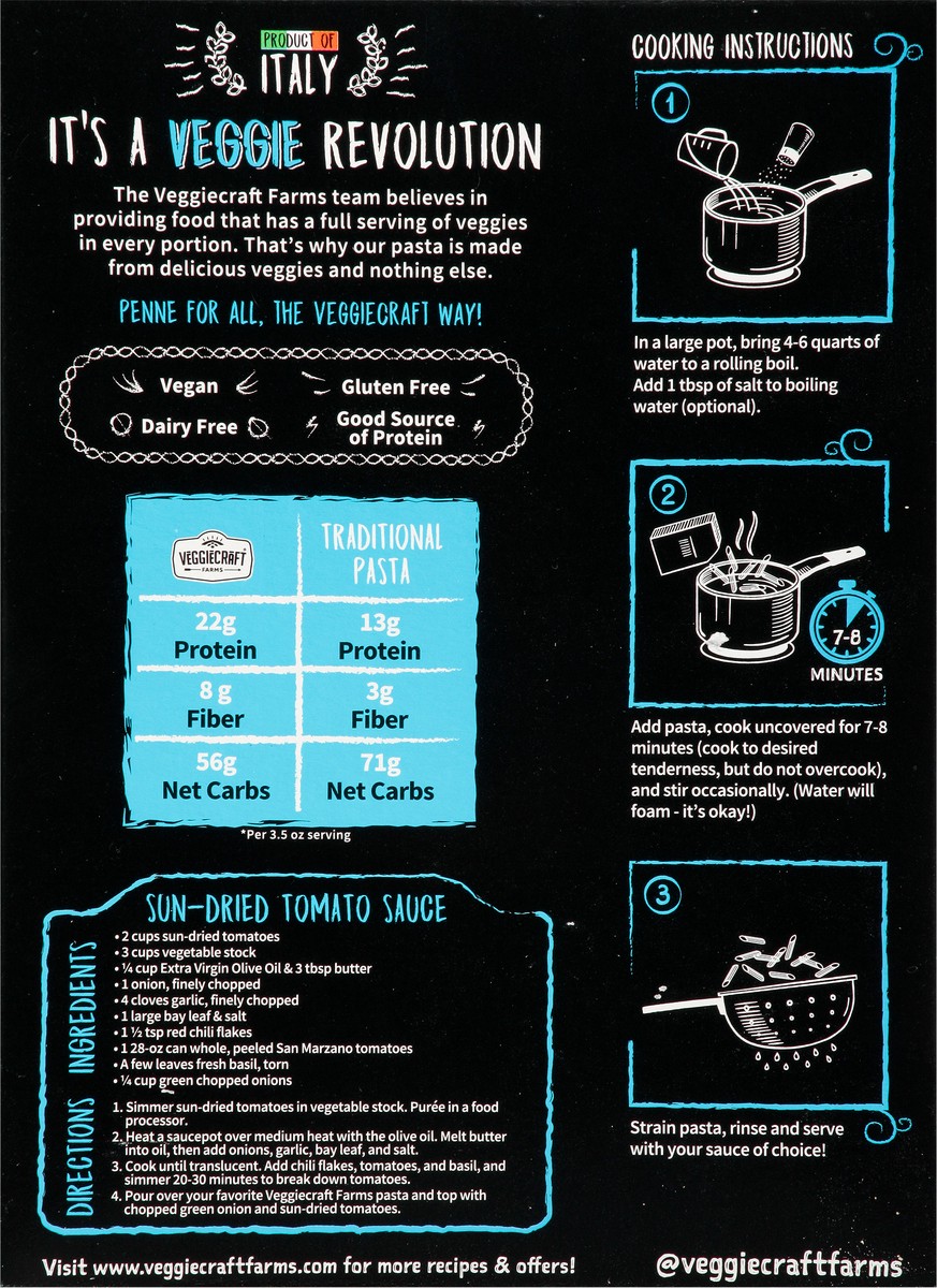 slide 9 of 14, Veggiecraft Zucchini Penne 8oz, 8 oz