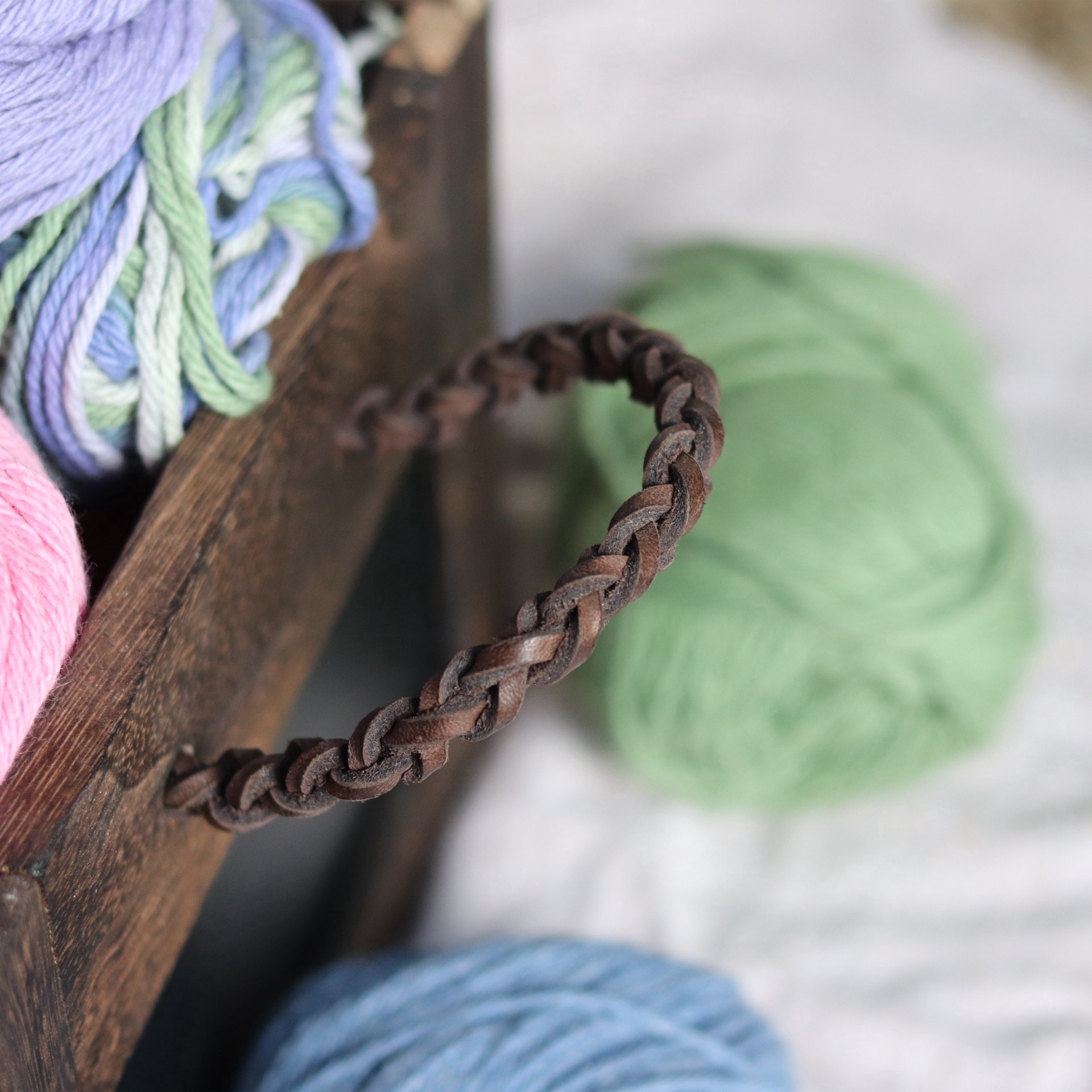 slide 3 of 4, 1lb. Leather Lace Remnants By Bead Landing, 1 lb