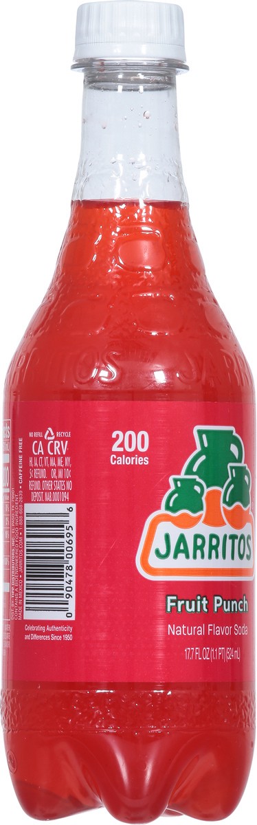 slide 7 of 15, Jarritos Soda Fruit Punch - 524 ml, 524 ml