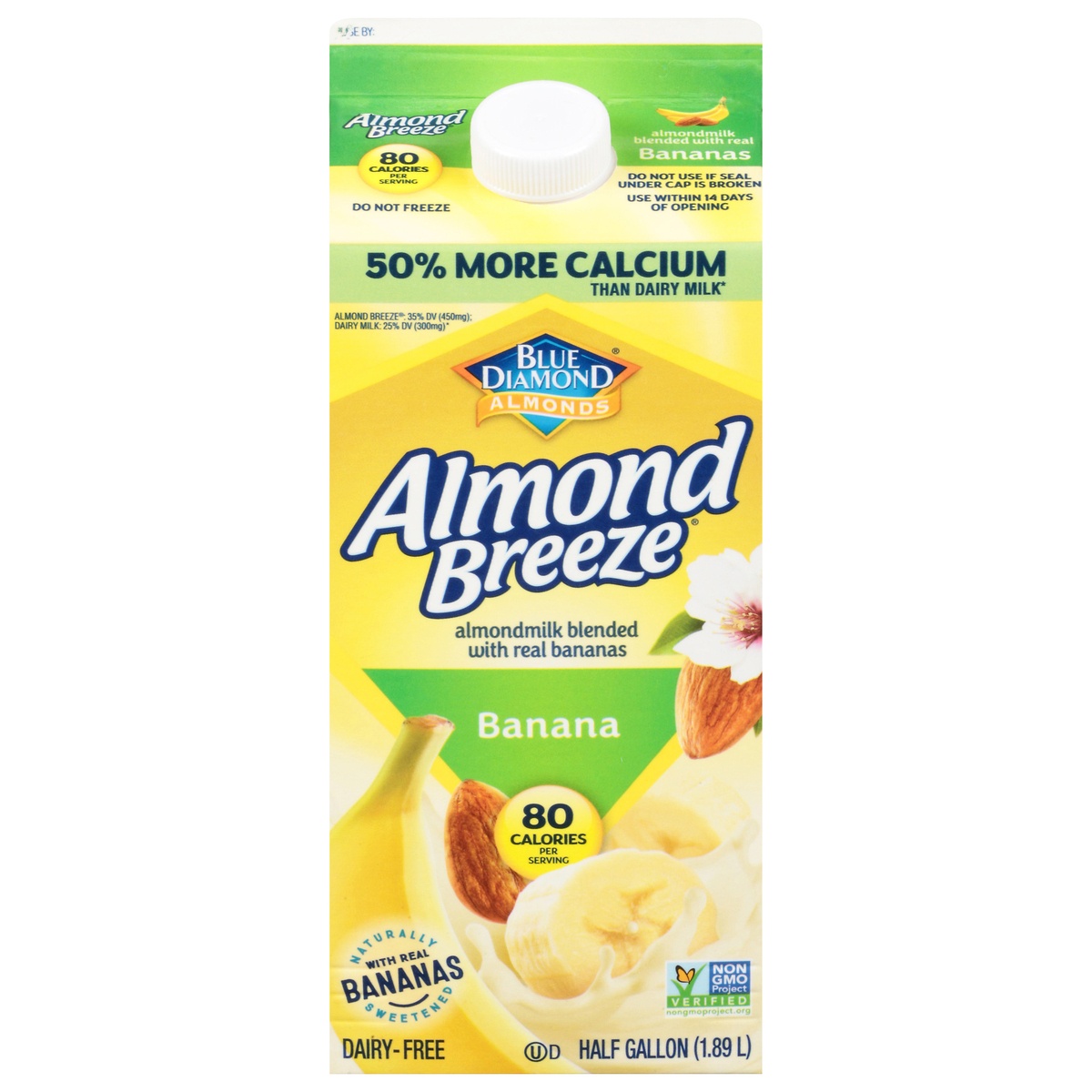 Almond Breeze Almondmilk Blended with Real Bananas, 64 oz 64 oz Shipt