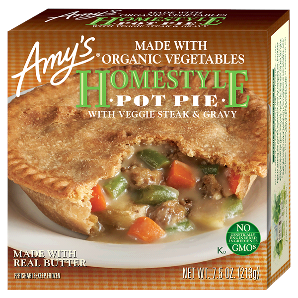 slide 1 of 1, Amy's Homestyle Pot Pie, 7.5 oz