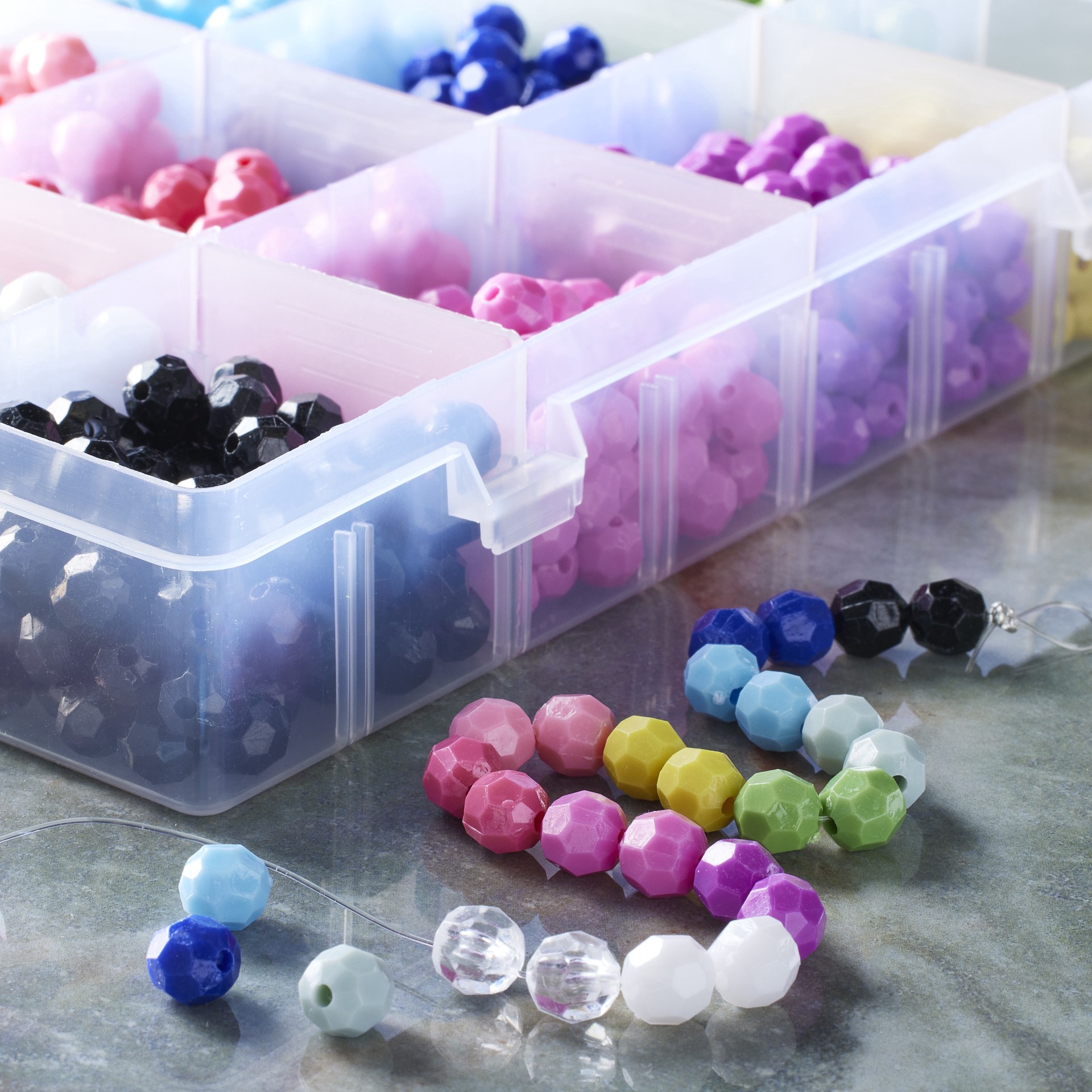 slide 4 of 4, Round Crafting Beads Set By Bead Landing, 8 mm