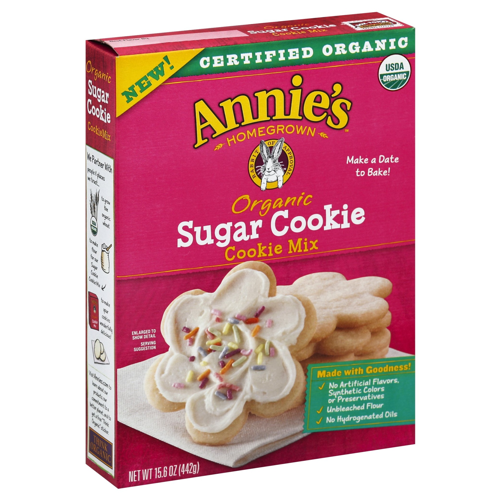 slide 1 of 1, Annie's Organic Sugar Cookie Mix, 15.6 oz