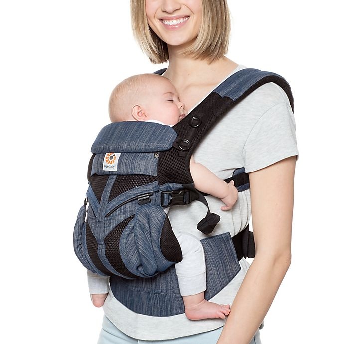 slide 1 of 6, Ergobaby Omni 360 Cool Air Mesh Baby Carrier - Indigo, 1 ct