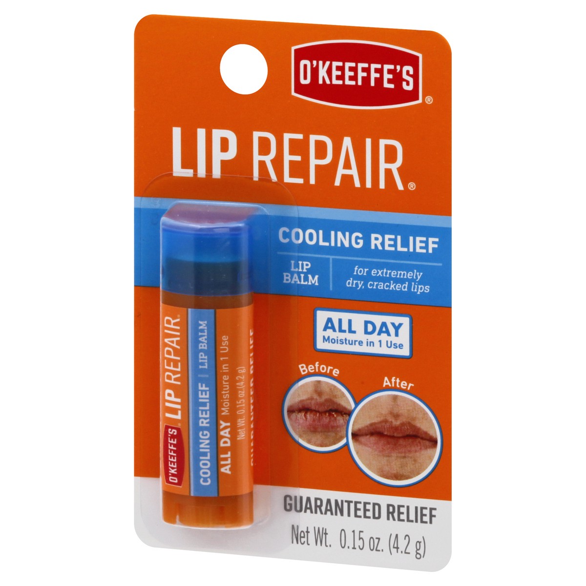 slide 7 of 9, O'Keeffe's Cooling Relief Lip Repair Balm, 0.15 oz