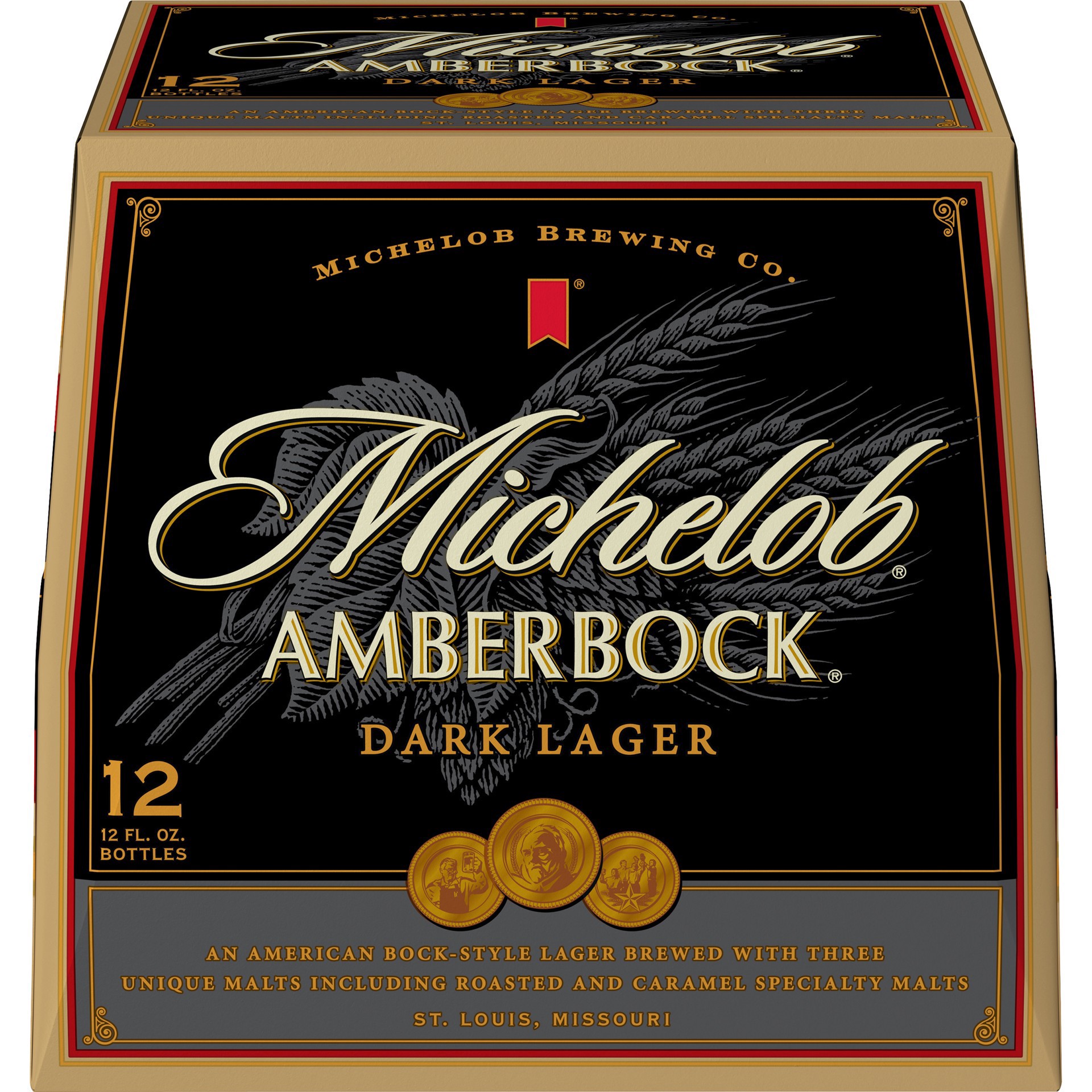 slide 3 of 5, Michelob Amber Bock Dark Lager, 12 ct; 12 oz