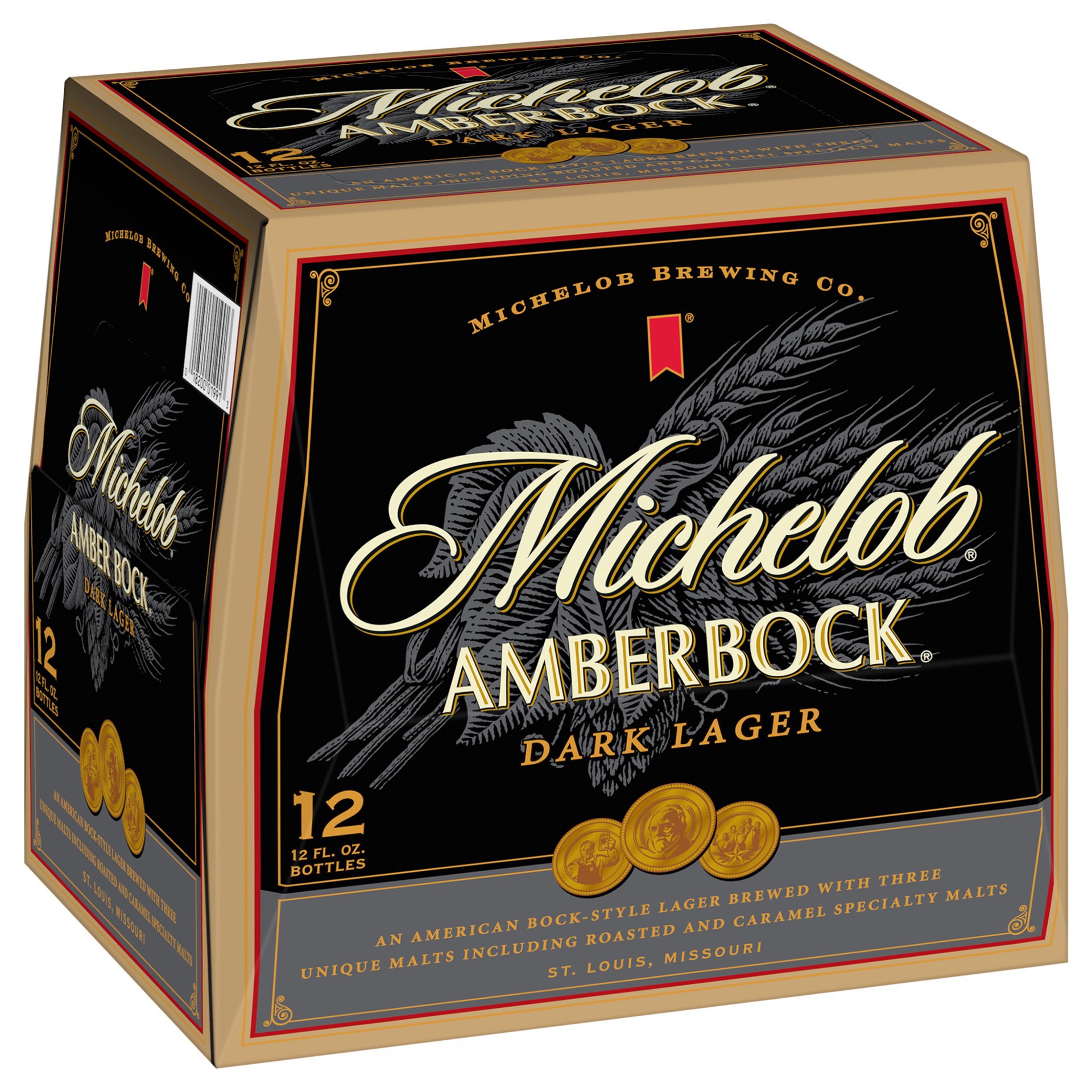 slide 4 of 5, Michelob Amber Bock Dark Lager, 12 ct; 12 oz