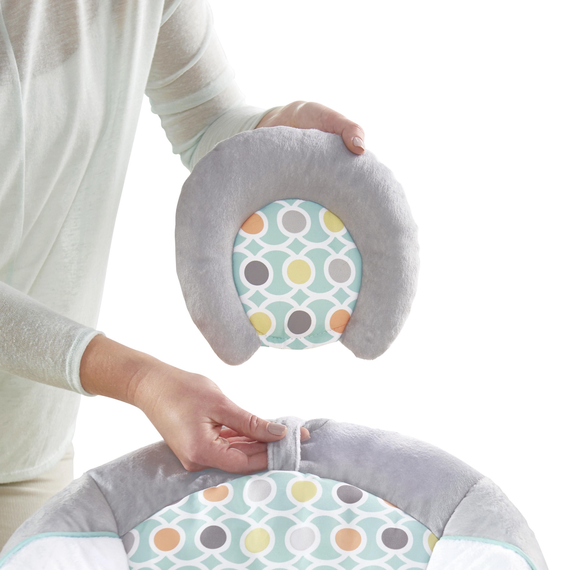 slide 5 of 8, Ingenuity Soothing Baby Bouncer with Vibrating Infant Seat, Morrison, 1 cnt